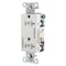Hubbell Wiring Device-Kellems Straight Blade Receptacle, 5-20R, 20 A, 125V AC, 2 Pole, 3 Wire, Grounded DR20C2WHI - alternate 1
